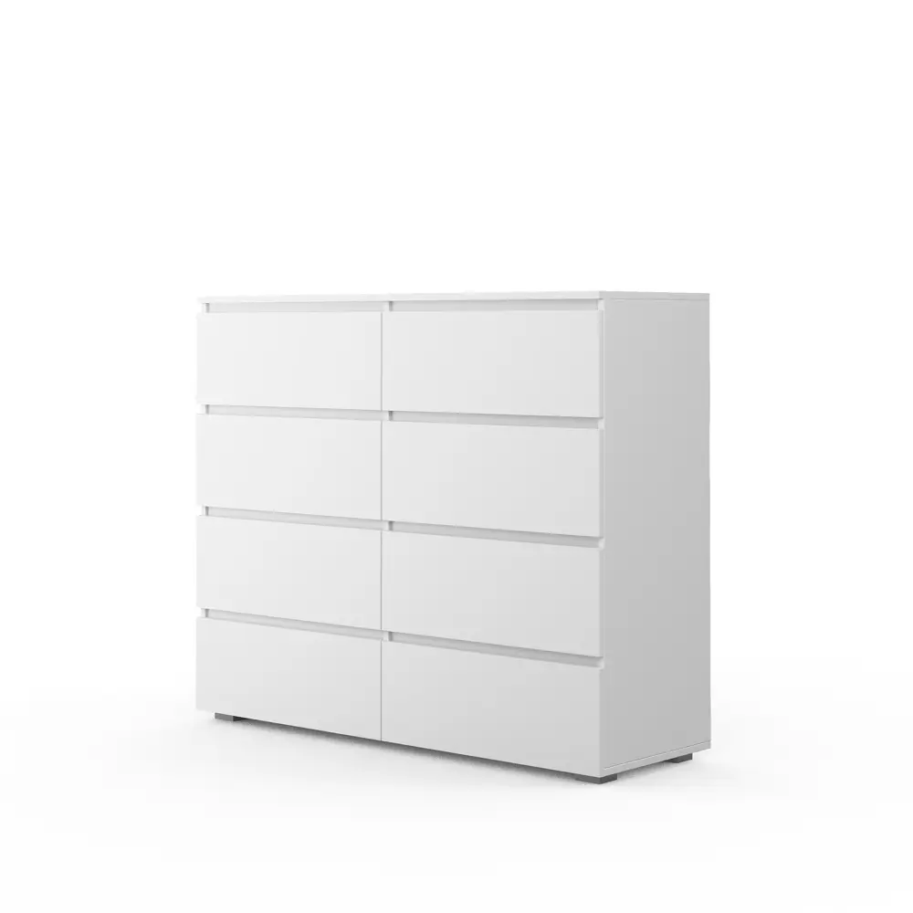 Фото Комод A-a mebel Лион 8 ящиков 120x40x102 см ЛДСП цвет белый Фото Комод A-a mebel Лион 8 ящиков 120x40x102 см ЛДСП цвет белый