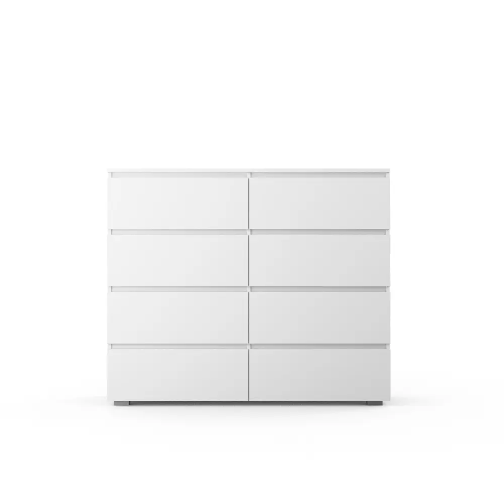 Фото 3 Комод A-a mebel Лион 8 ящиков 120x40x102 см ЛДСП цвет белый Фото 3 Комод A-a mebel Лион 8 ящиков 120x40x102 см ЛДСП цвет белый