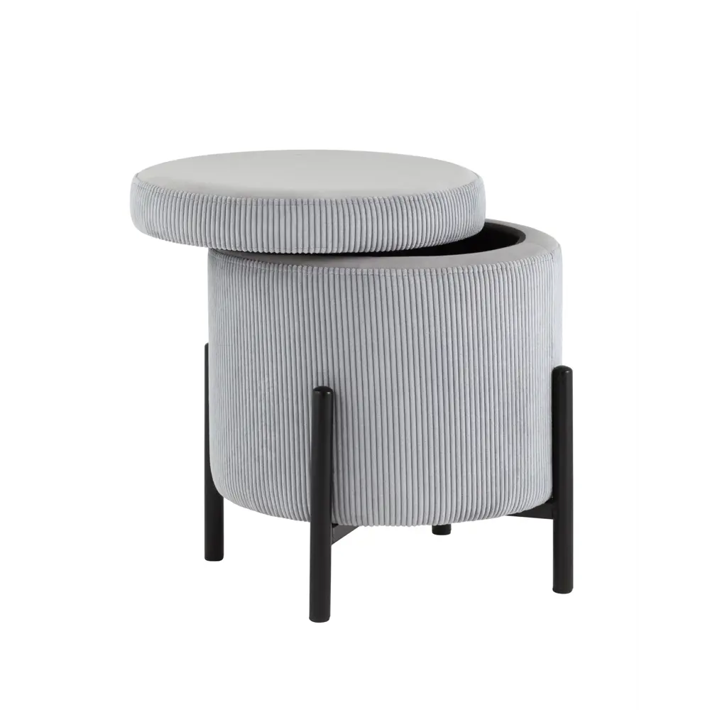 Фото 5 Пуф Stool Group Дали 43x44x43 см цвет светло-серый Фото 5 Пуф Stool Group Дали 43x44x43 см цвет светло-серый