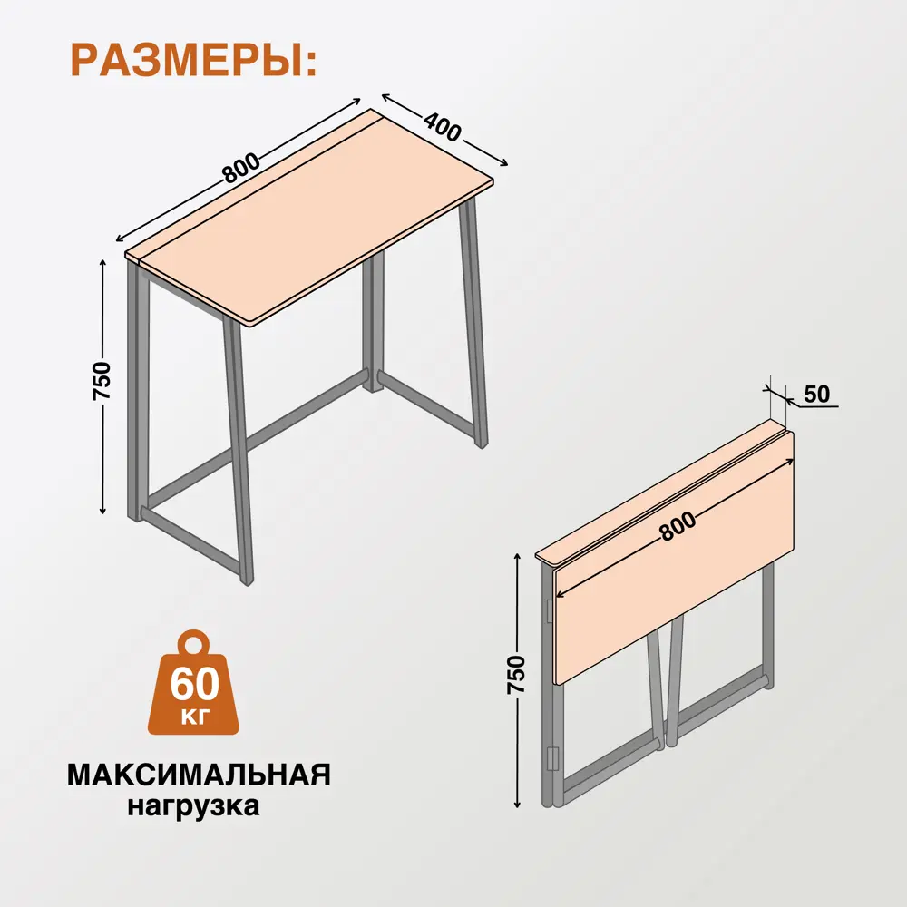 Фото 3 Письменный стол Ami Light 40x75x80 см МДФ цвет белый Фото 3 Письменный стол Ami Light 40x75x80 см МДФ цвет белый