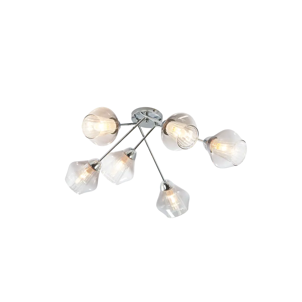 Фото Люстра потолочная Escada Campanula 674/6pl chrome 6 ламп 22 м² цвет хром Фото Люстра потолочная Escada Campanula 674/6pl chrome 6 ламп 22 м² цвет хром