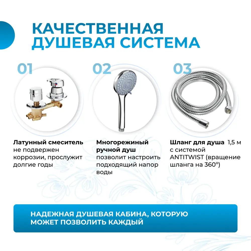 Фото 4 Душевая кабина Мономах MonBKQ110/80/24 средний поддон 80x110см Фото 4 Душевая кабина Мономах MonBKQ110/80/24 средний поддон 80x110см