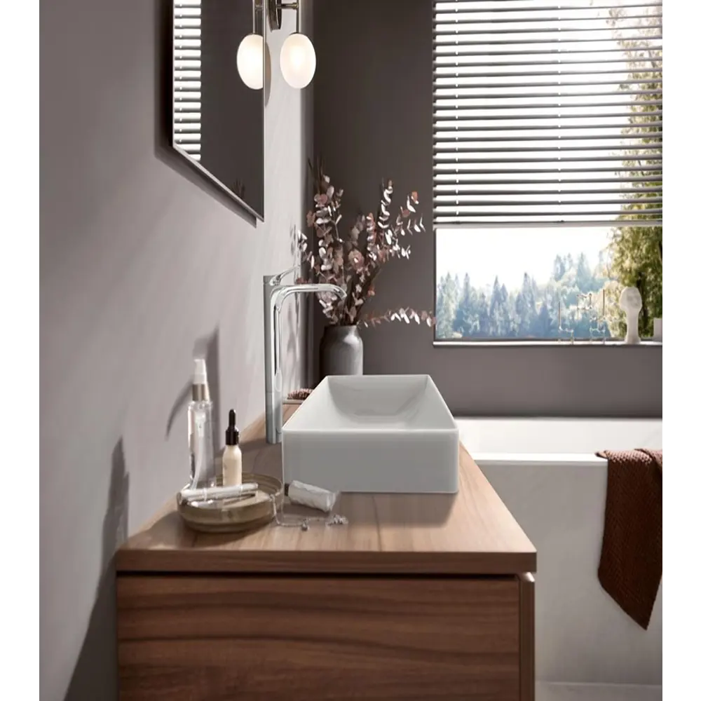 Фото 3 Смеситель для раковины Hansgrohe Vivenis 00000094158 однорычажный высокий цвет хром Фото 3 Смеситель для раковины Hansgrohe Vivenis 00000094158 однорычажный высокий цвет хром
