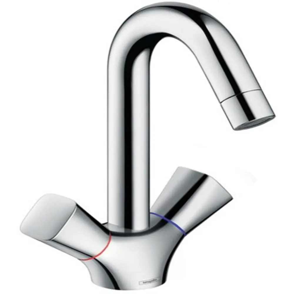 Фото Смеситель для раковины Hansgrohe 00000035192 двухвентильный цвет хром Фото Смеситель для раковины Hansgrohe 00000035192 двухвентильный цвет хром