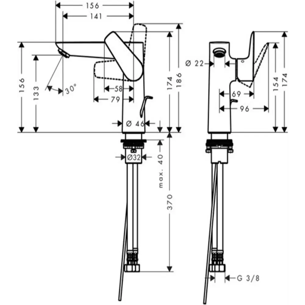 Фото 2 Смеситель для раковины Hansgrohe Talis E 00000044178 цвет хром Фото 2 Смеситель для раковины Hansgrohe Talis E 00000044178 цвет хром