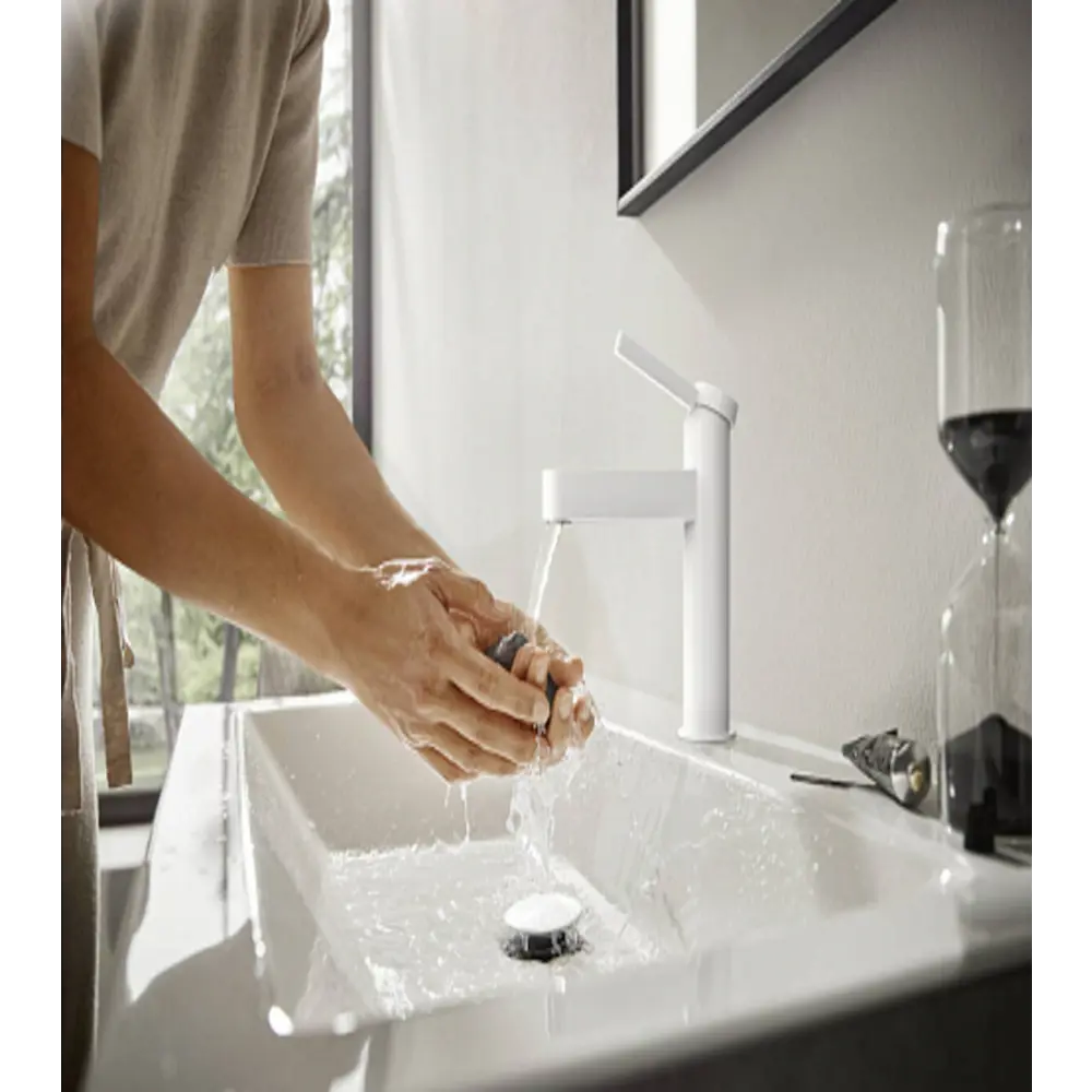 Фото 3 Смеситель для раковины Hansgrohe Finoris 00000094512 цвет белый Фото 3 Смеситель для раковины Hansgrohe Finoris 00000094512 цвет белый