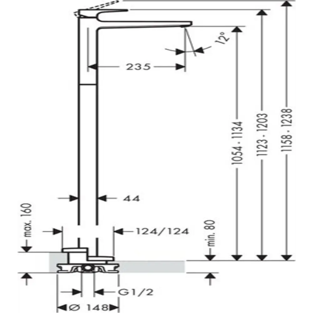 Фото 2 Смеситель для раковины Hansgrohe Смеситель 00000053921 цвет хром