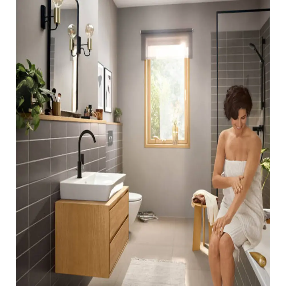 Фото 3 Смеситель для раковины Hansgrohe Rebris E 00000122412 цвет черный Фото 3 Смеситель для раковины Hansgrohe Rebris E 00000122412 цвет черный