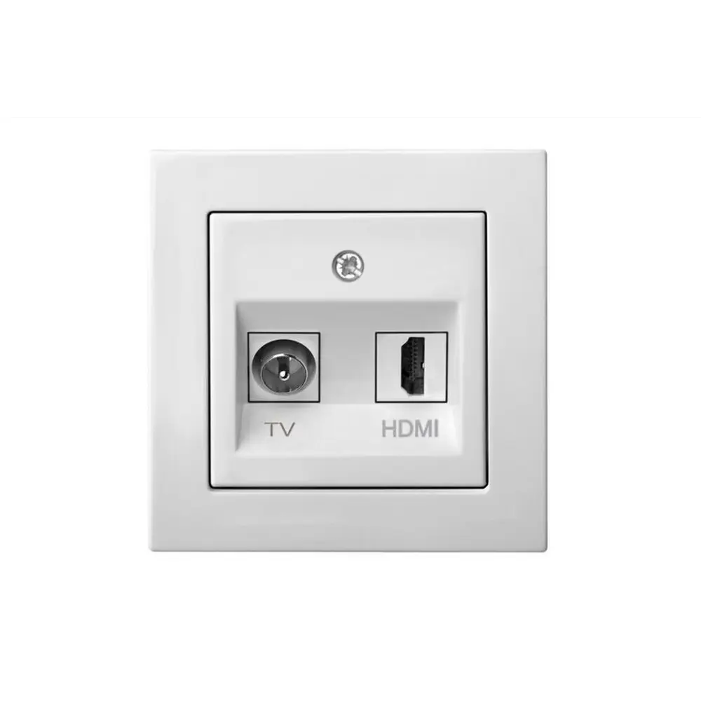 Фото Розетка TV и HDMI встраиваемая Liregus Epsilon 28-0351 цвет белый Фото Розетка TV и HDMI встраиваемая Liregus Epsilon 28-0351 цвет белый