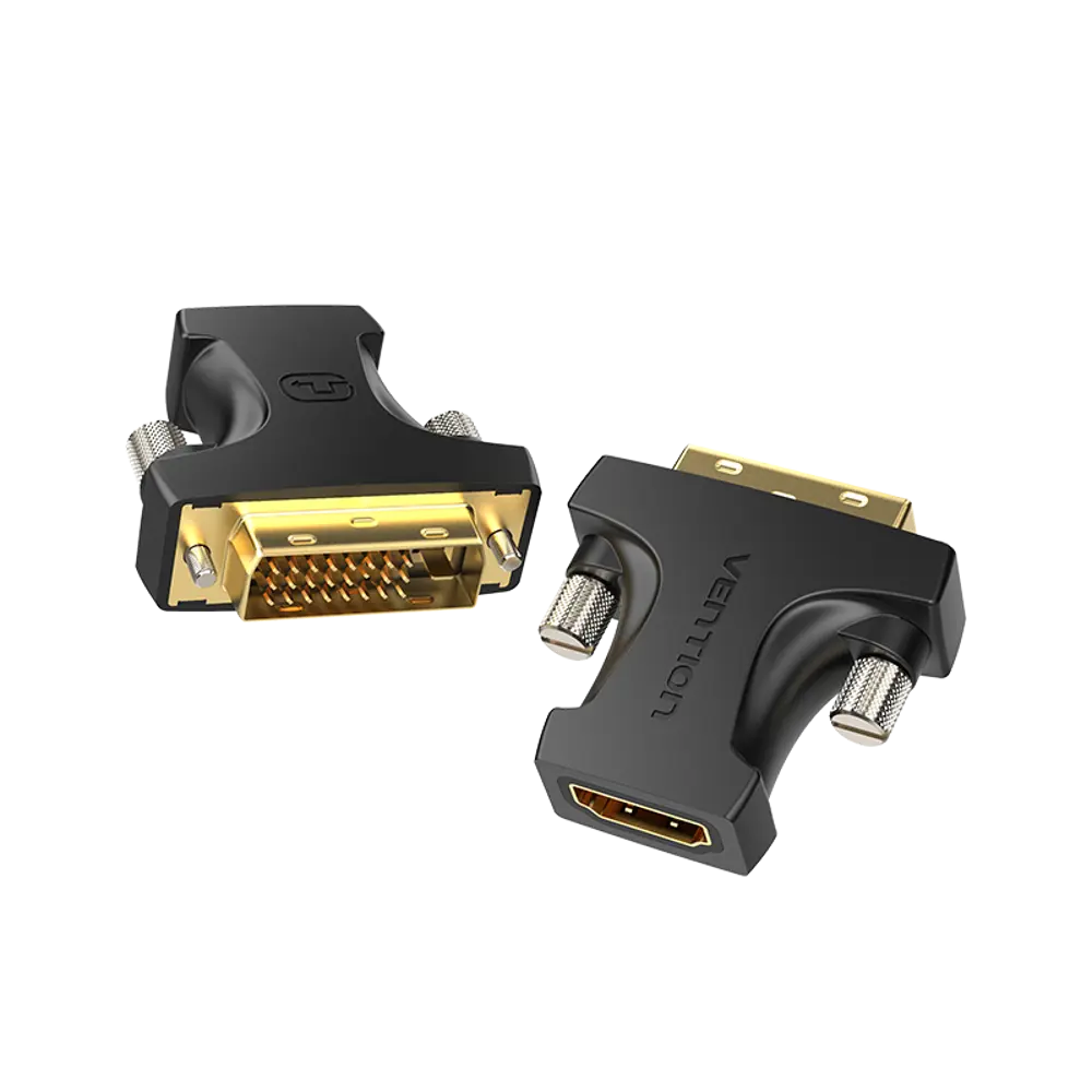 Фото Адаптер-переходник Vention DVI 24+1 M/ HDMI 19F двунаправленный AILB0 Фото Адаптер-переходник Vention DVI 24+1 M/ HDMI 19F двунаправленный AILB0