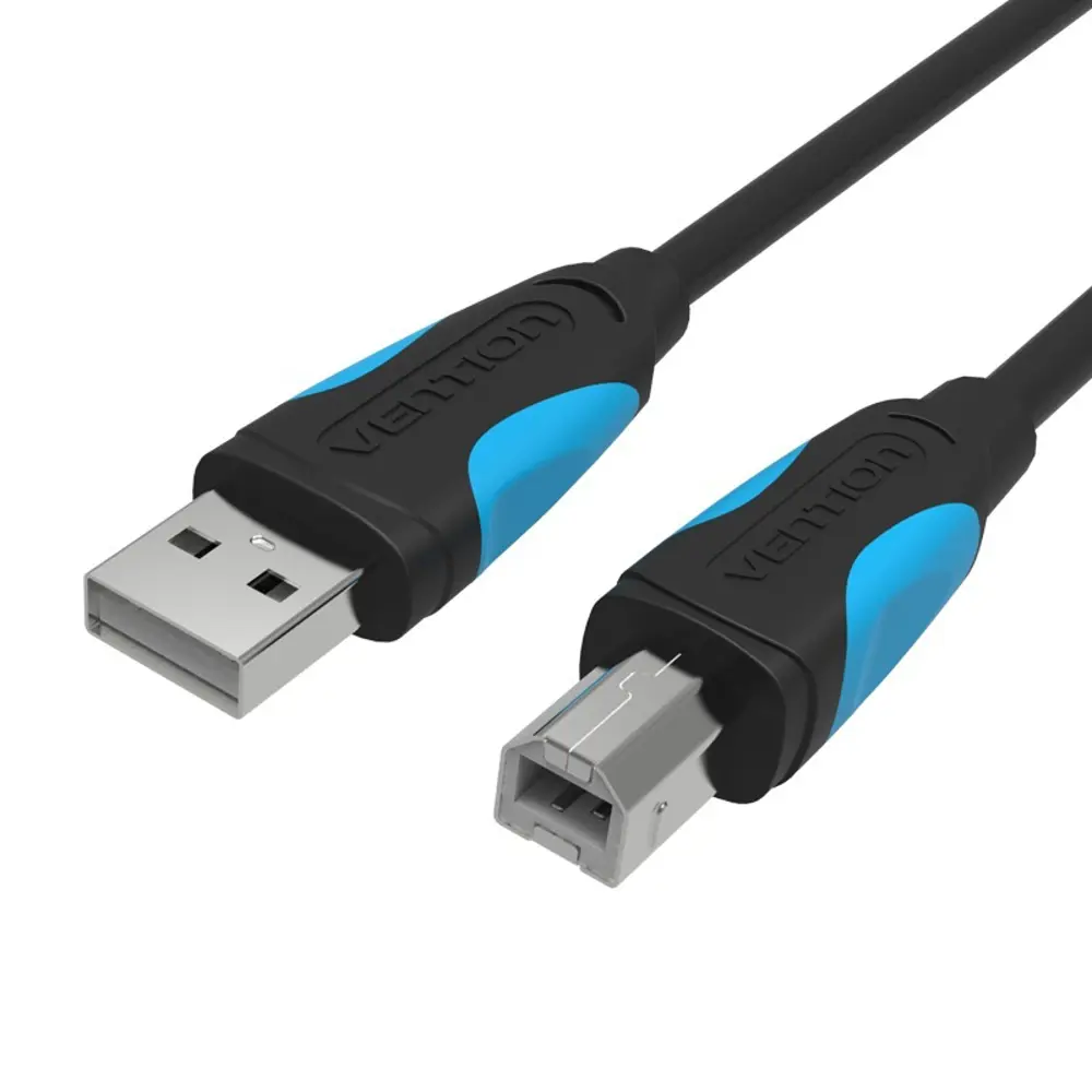 Фото Кабель Vention USB 2.0 AM/BM 1.5 м черный VAS-A16-B150 Фото Кабель Vention USB 2.0 AM/BM 1.5 м черный VAS-A16-B150