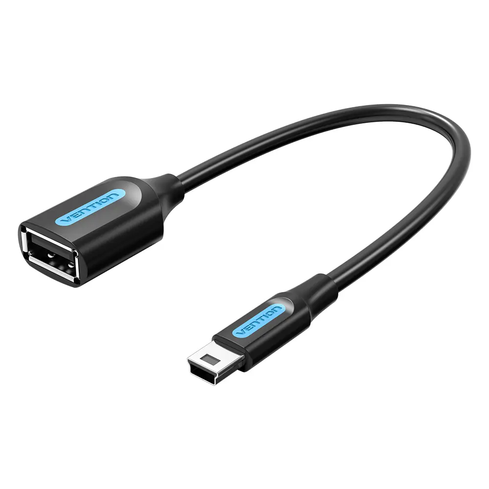 Фото Адаптер переходник Vention OTG USB 2.0 AF/mini B 5pin - 0.15 м CCTBB Фото Адаптер переходник Vention OTG USB 2.0 AF/mini B 5pin - 0.15 м CCTBB
