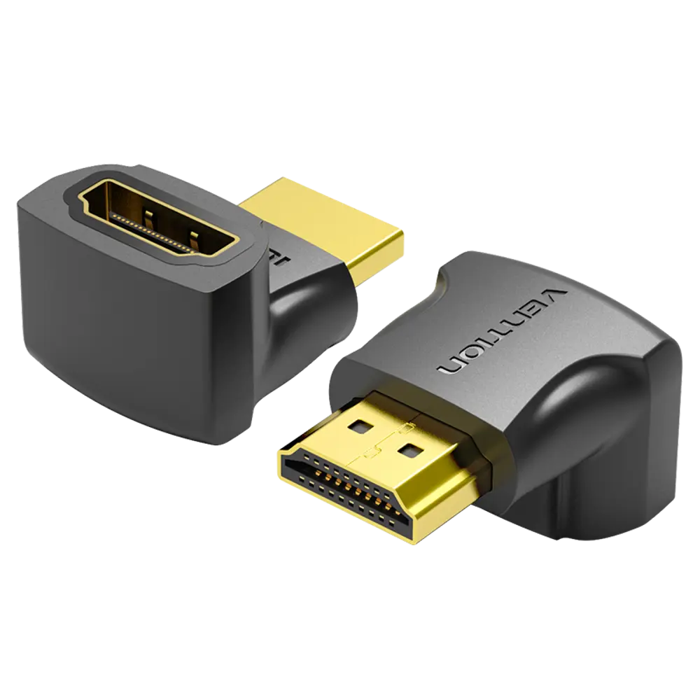 Фото Адаптер-переходник Vention HDMI v2.0 19M/19F угол 270 AINB0 Фото Адаптер-переходник Vention HDMI v2.0 19M/19F угол 270 AINB0