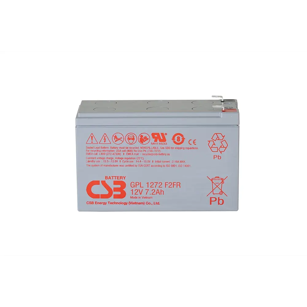 Фото Аккумулятор для ИБП CSB GPL1272 F2 FR Фото Аккумулятор для ИБП CSB GPL1272 F2 FR