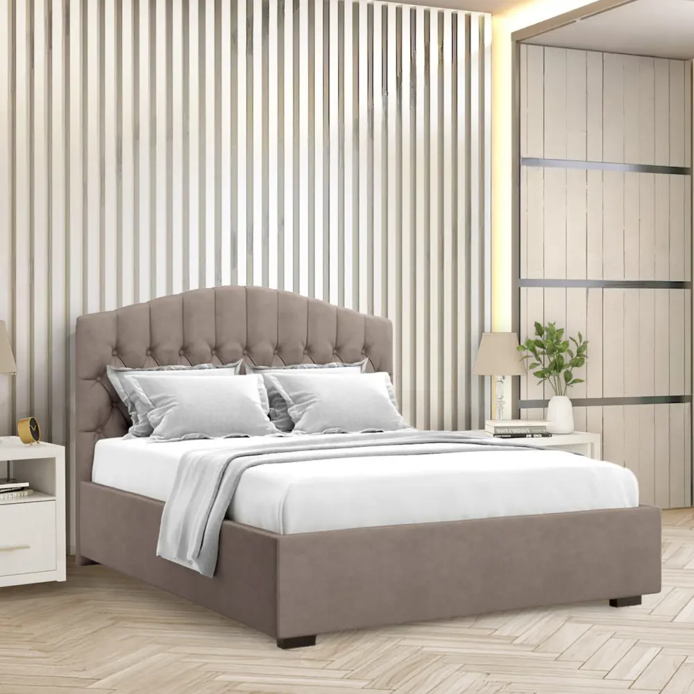 Фото 8 Кровать Вектор Lugano с подъемным механизмом и ящиком 172x117x215 см ДСП цвет коричневый Фото 8 Кровать Вектор Lugano с подъемным механизмом и ящиком 172x117x215 см ДСП цвет коричневый
