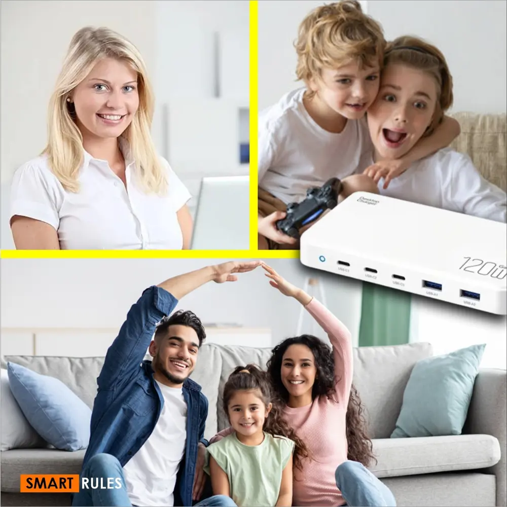 Фото 10 Зарядное устройство SmartiNext 120 Вт цвет белый Фото 10 Зарядное устройство SmartiNext 120 Вт цвет белый