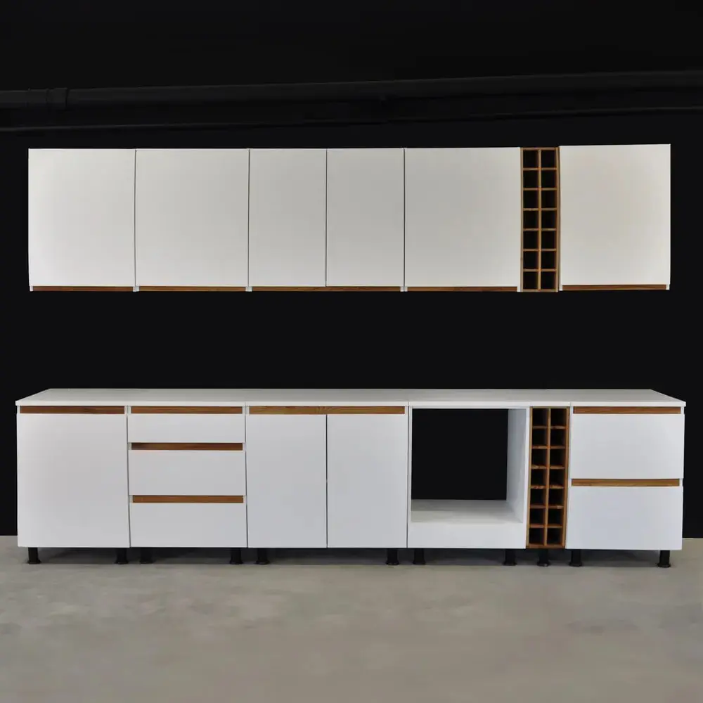 Фото 4 Напольный шкаф Валенсия со столешницей 3 выдвижных ящика 60x85x60 см фасад белый ЛДСП каркас белый ЛДСП Dipriz Фото 4 Напольный шкаф Валенсия со столешницей 3 выдвижных ящика 60x85x60 см фасад белый ЛДСП каркас белый ЛДСП Dipriz