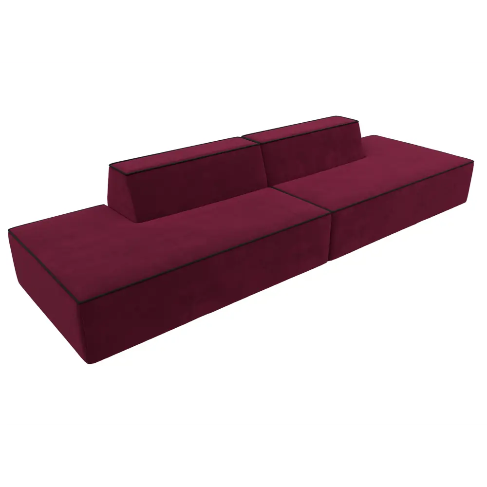 Фото 3 Диван Лига Диванов Монс 119637 340x70x110 см вельвет цвет красный Фото 3 Диван Лига Диванов Монс 119637 340x70x110 см вельвет цвет красный