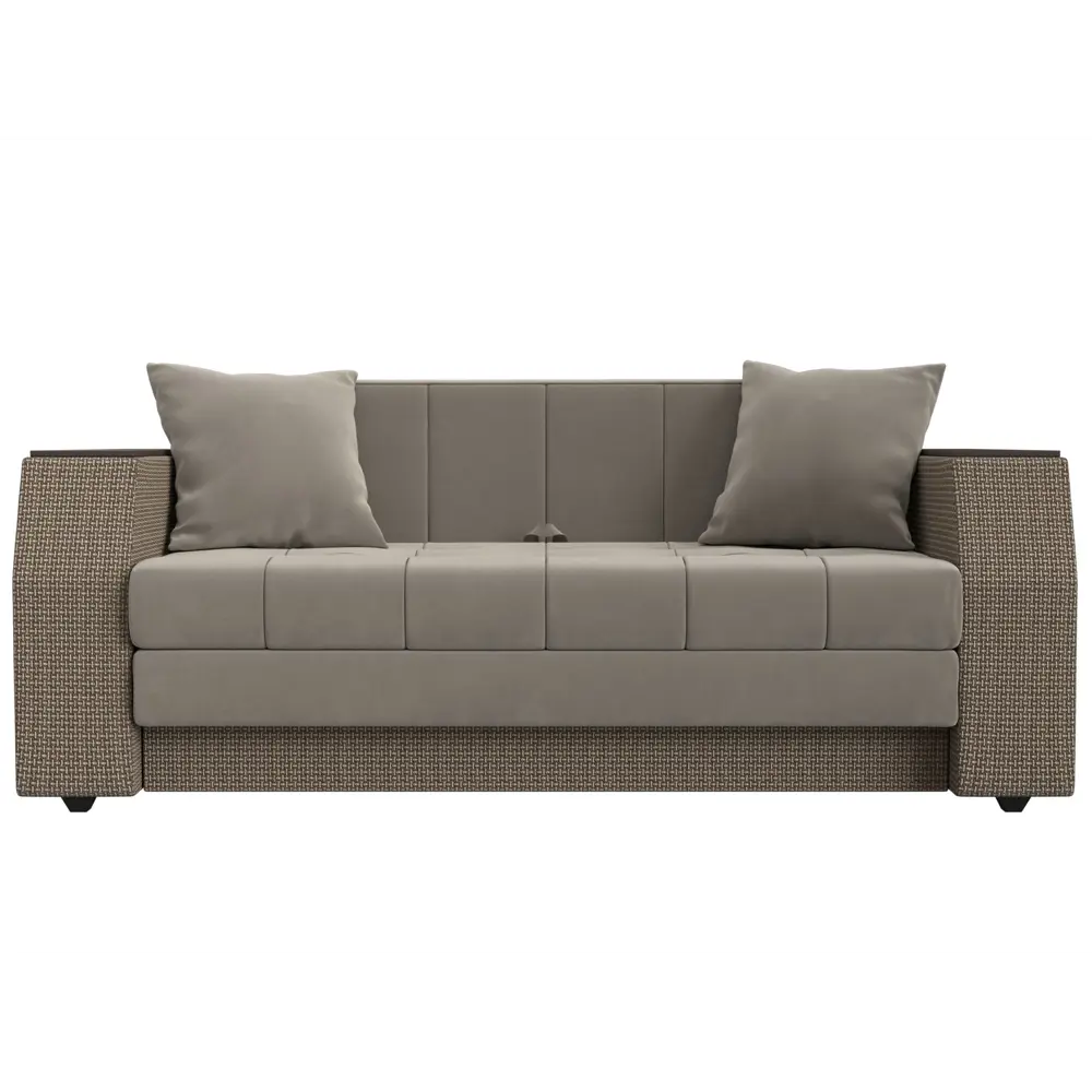 Фото 2 Диван Лига Диванов Атлант мини 113745 176x75x89 см вельвет цвет бежевый