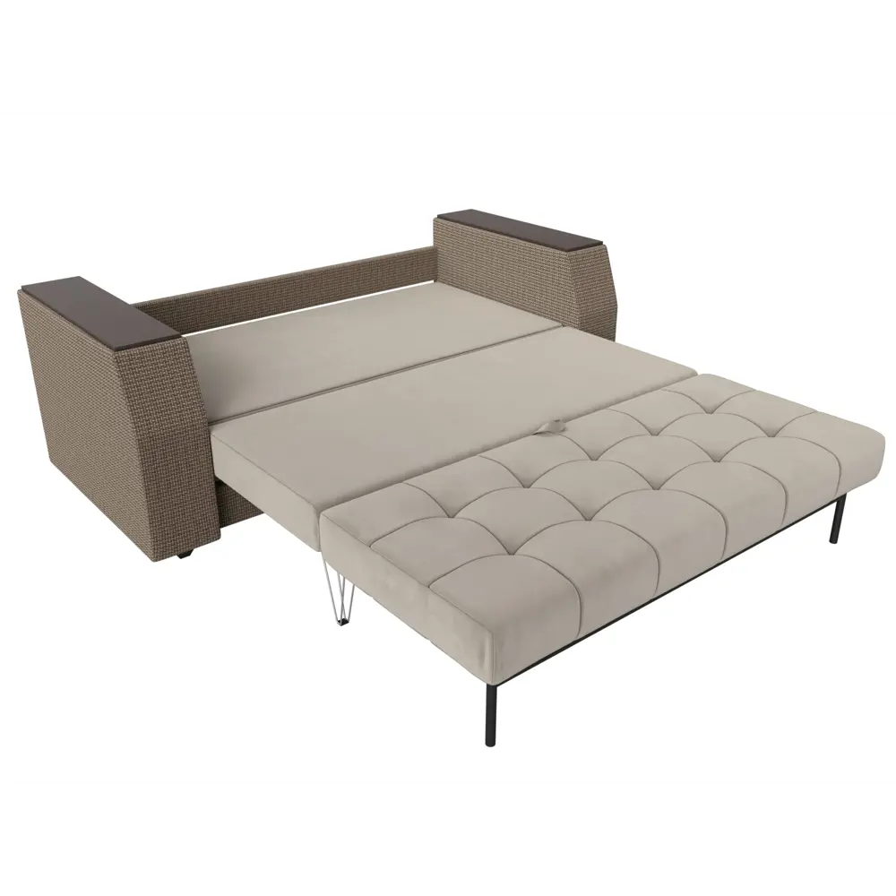 Фото 7 Диван Лига Диванов Атлант мини 113745 176x75x89 см вельвет цвет бежевый