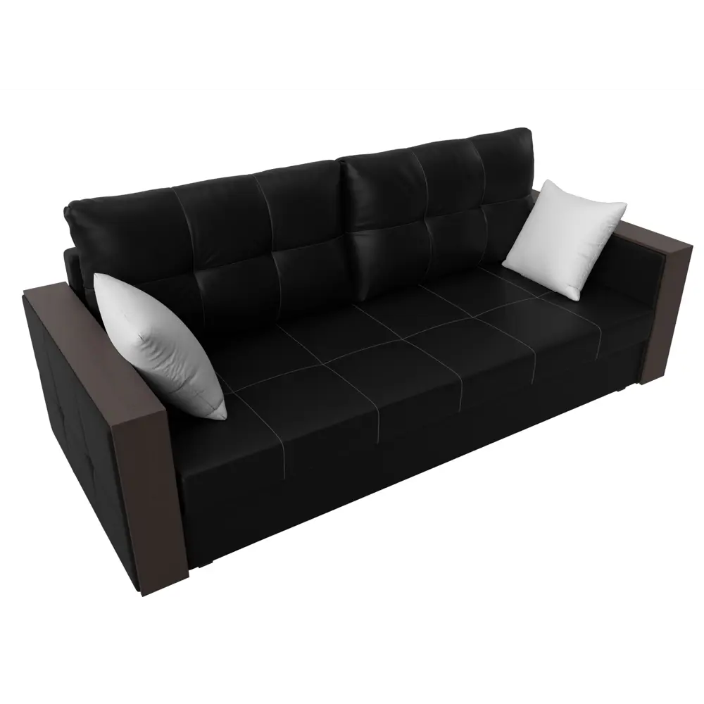 Фото 6 Диван Лига Диванов Валенсия Лайт 117235 225x79x85 см искусственная кожа цвет черный Фото 6 Диван Лига Диванов Валенсия Лайт 117235 225x79x85 см искусственная кожа цвет черный