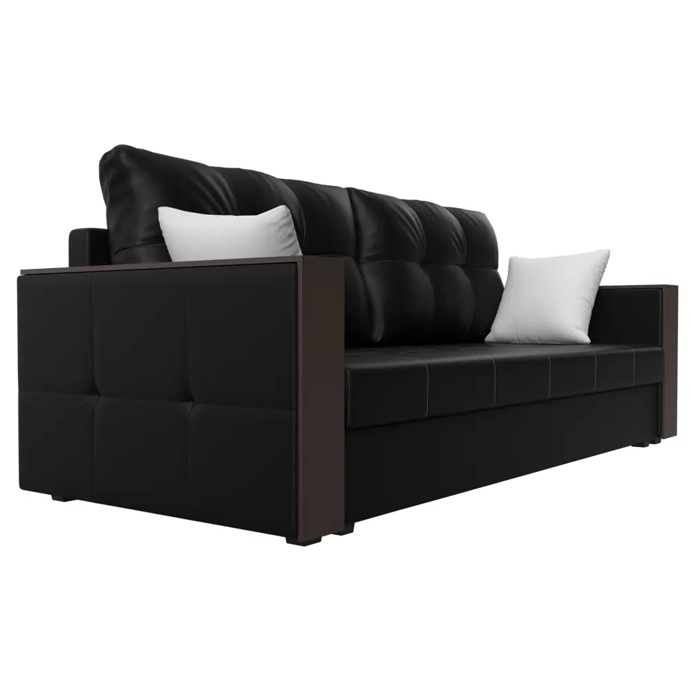 Фото 4 Диван Лига Диванов Валенсия Лайт 117235 225x79x85 см искусственная кожа цвет черный Фото 4 Диван Лига Диванов Валенсия Лайт 117235 225x79x85 см искусственная кожа цвет черный