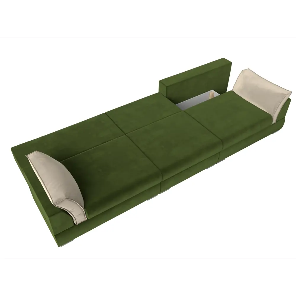 Фото 11 Диван Лига Диванов Пекин 116060 372x90x116 см вельвет цвет бежевый/зеленый Фото 11 Диван Лига Диванов Пекин 116060 372x90x116 см вельвет цвет бежевый/зеленый