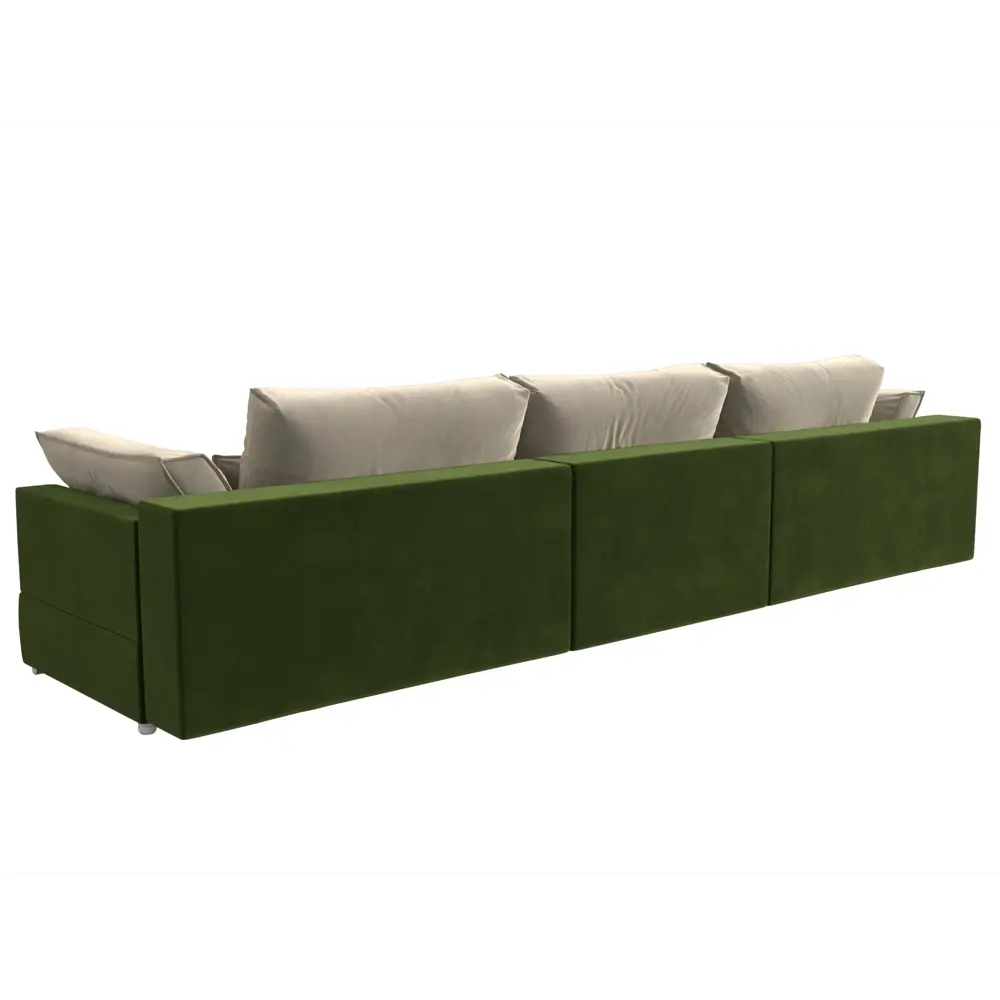 Фото 3 Диван Лига Диванов Пекин 116060 372x90x116 см вельвет цвет бежевый/зеленый Фото 3 Диван Лига Диванов Пекин 116060 372x90x116 см вельвет цвет бежевый/зеленый