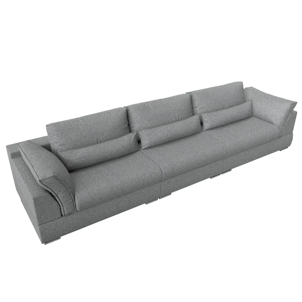 Фото 2 Диван Лига Диванов Пекин 118170 372x90x116 см рогожка цвет серый