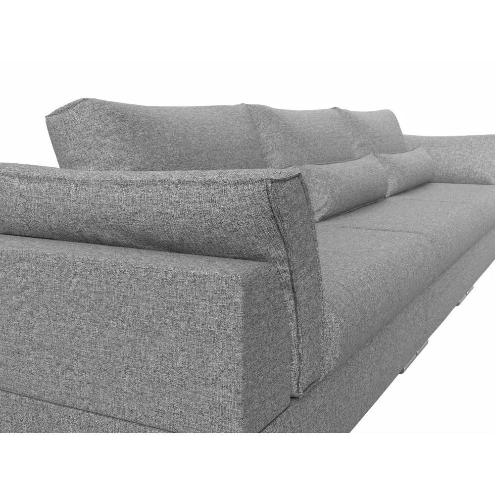 Фото 4 Диван Лига Диванов Пекин 118170 372x90x116 см рогожка цвет серый