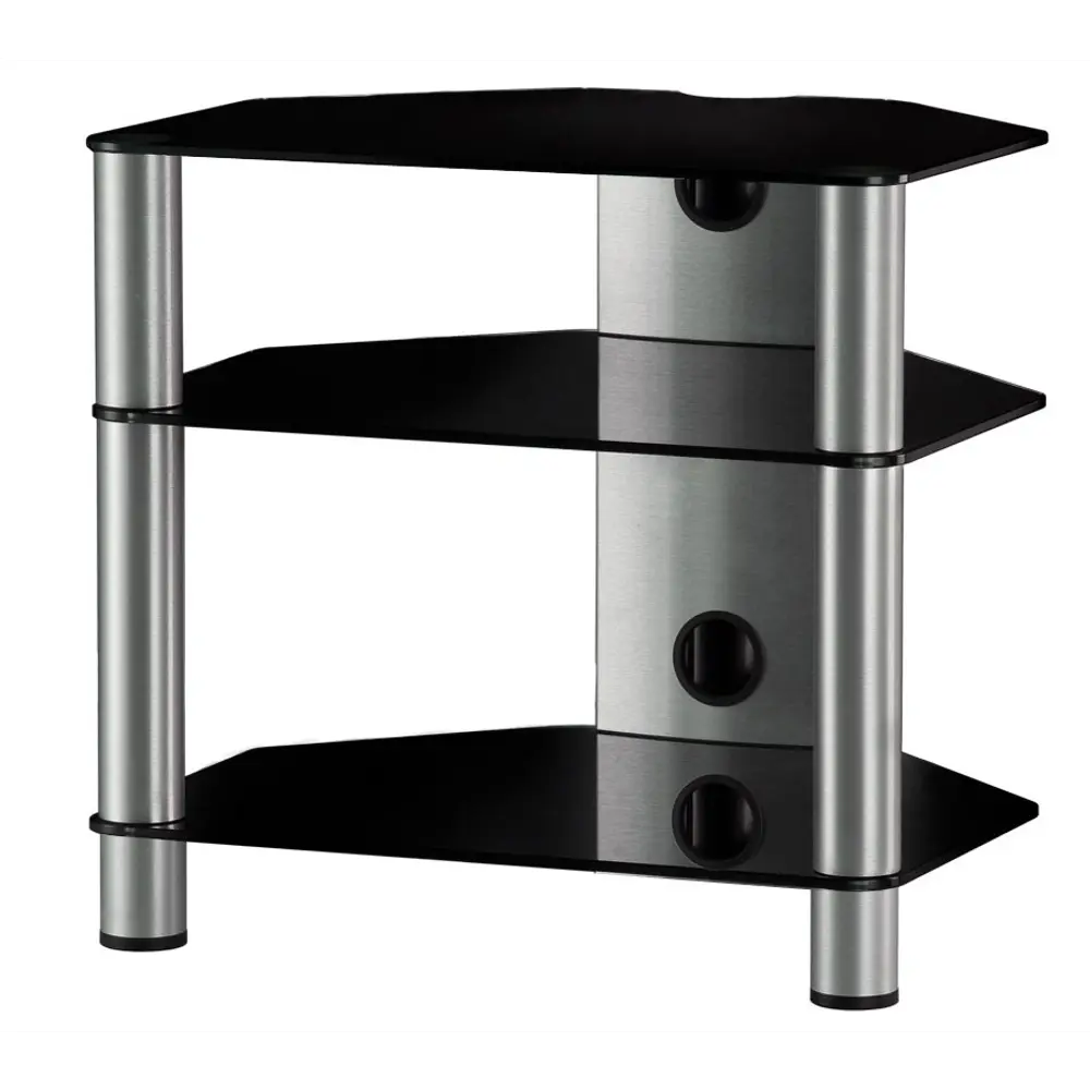 Фото Стойка под Hi-Fi компоненты Sonorous 60x53x50 см закаленное стекло цвет серый/серебристый Фото Стойка под Hi-Fi компоненты Sonorous 60x53x50 см закаленное стекло цвет серый/серебристый