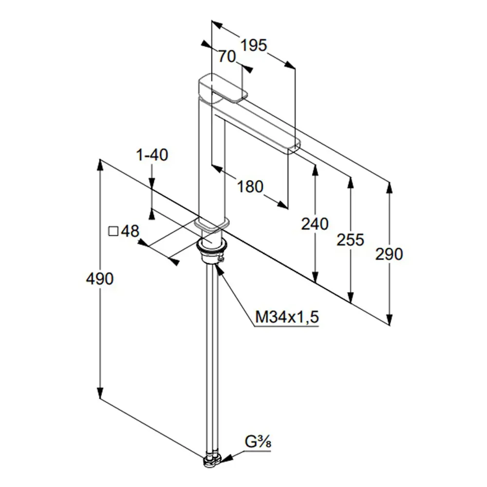 Фото 2 Смеситель для раковины Kludi Renon 422980575 однорычажный высокий цвет хром Фото 2 Смеситель для раковины Kludi Renon 422980575 однорычажный высокий цвет хром