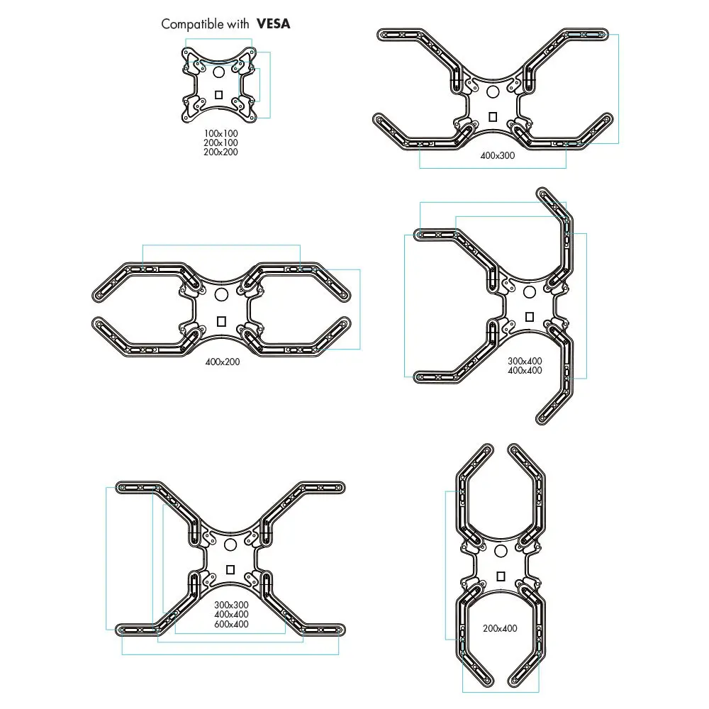 Фото 3 Кронштейн для ТВ VLK 51034 26"-70" цвет черный Фото 3 Кронштейн для ТВ VLK 51034 26"-70" цвет черный
