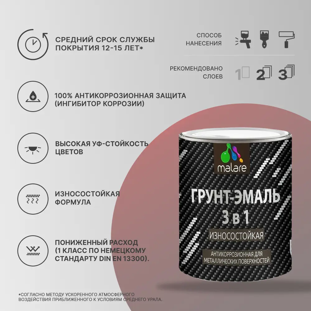 Фото 2 Грунт-эмаль по ржавчине 3 в 1 Malare StrongCorr износостойкая глянцевая цвет RAL 9003 белый 1 кг Фото 2 Грунт-эмаль по ржавчине 3 в 1 Malare StrongCorr износостойкая глянцевая цвет RAL 9003 белый 1 кг