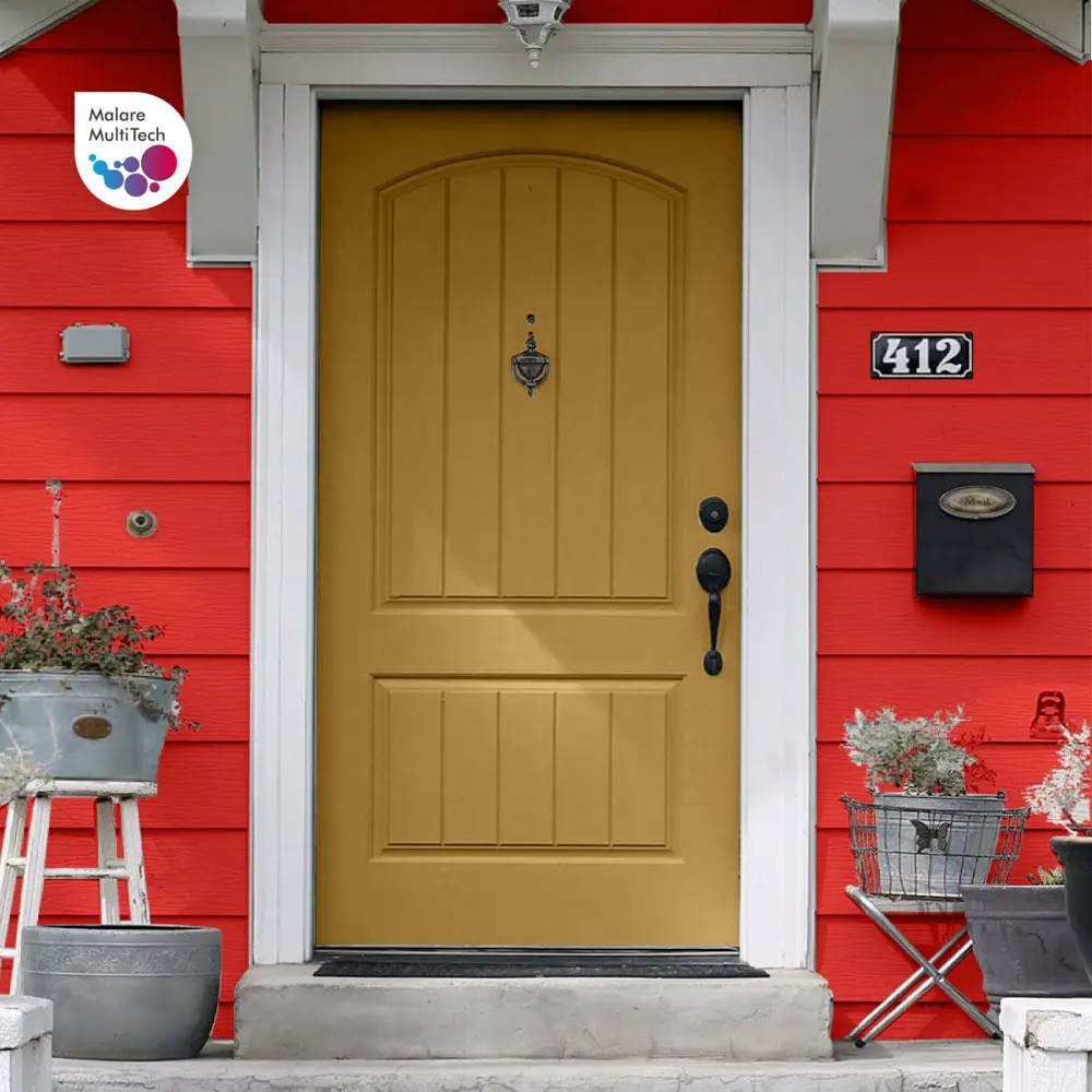 Фото 6 Грунт-эмаль для пластика Malare FastCorr для сайдинга окон подоконников ПВХ быстросохнущая глянцевая цвет красный 10 кг