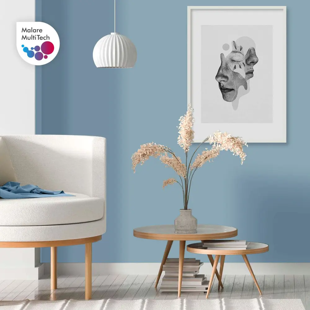 Фото 5 Краска интерьерная Malare Professional Euro №7 быстросохнущая матовая цвет акварельно-голубой 1 л Фото 5 Краска интерьерная Malare Professional Euro №7 быстросохнущая матовая цвет акварельно-голубой 1 л
