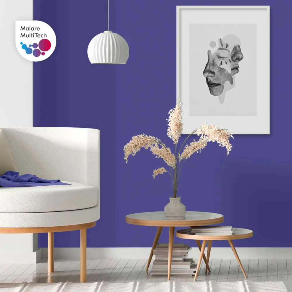 Фото 5 Краска для потолка и стен Malare Professional Euro №20 быстросохнущая матовая цвет индиго 1 л Фото 5 Краска для потолка и стен Malare Professional Euro №20 быстросохнущая матовая цвет индиго 1 л