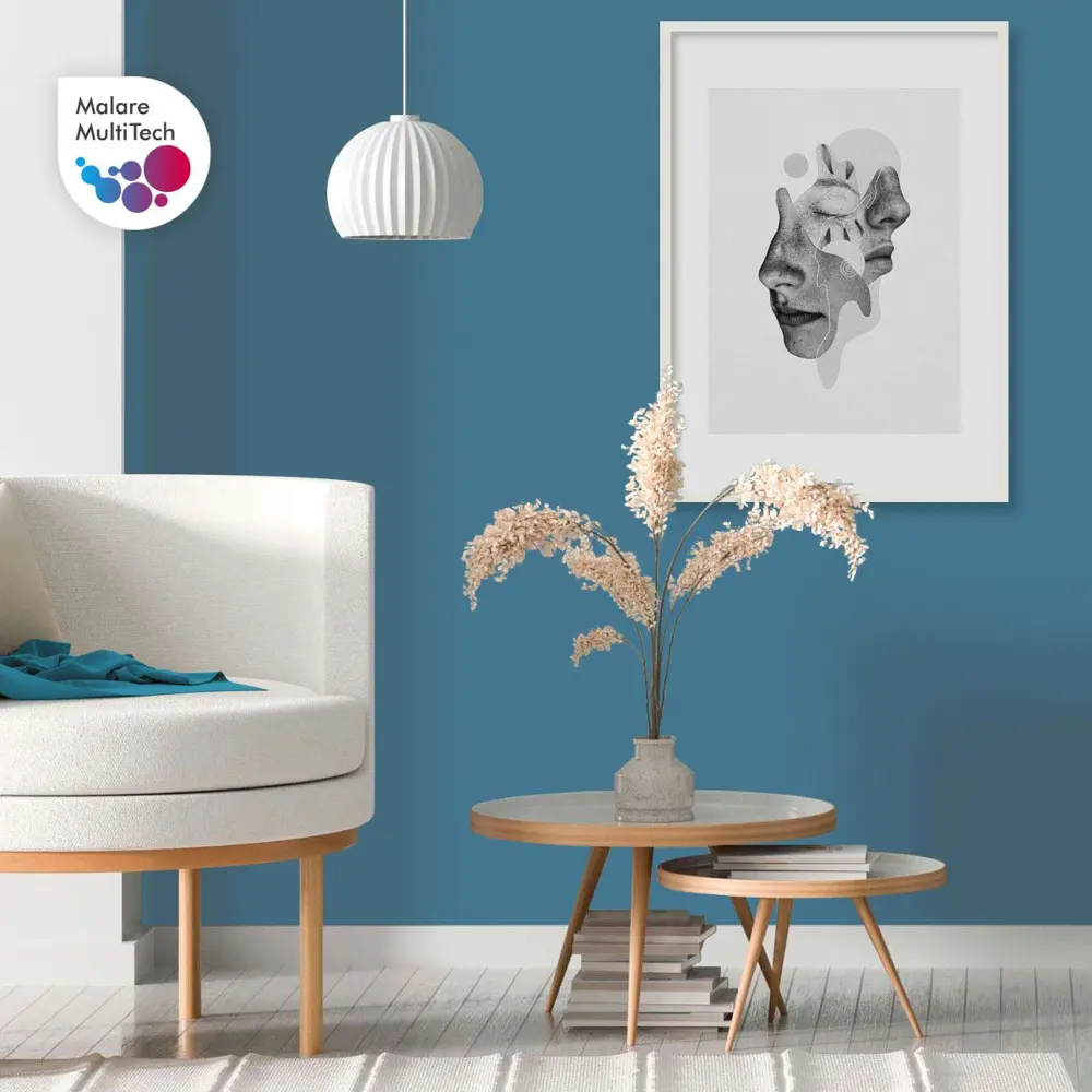 Фото 5 Краска для потолка и стен Malare Professional Euro №20 быстросохнущая матовая цвет синяя малина 2.7 л Фото 5 Краска для потолка и стен Malare Professional Euro №20 быстросохнущая матовая цвет синяя малина 2.7 л