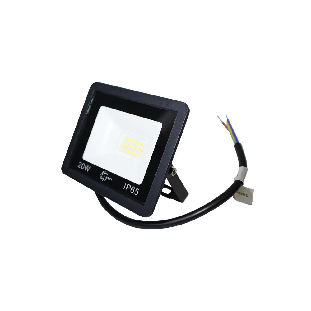 Фото Прожектор светодиодный уличный I-watt I-12110 20 Вт 6400 К IP65 холодный белый (голубой) свет Фото Прожектор светодиодный уличный I-watt I-12110 20 Вт 6400 К IP65 холодный белый (голубой) свет