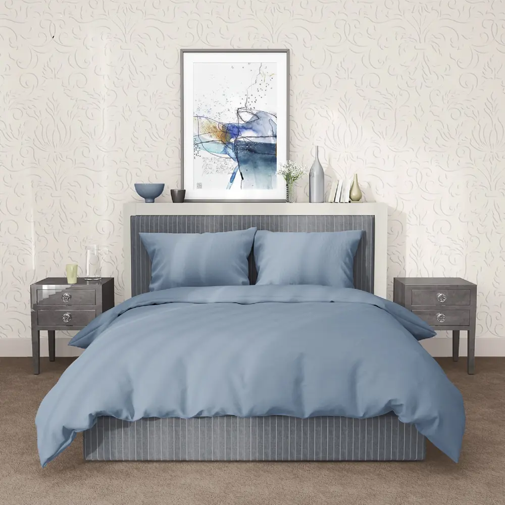 Фото Комплект постельного белья La notta CH10122/Blin хлопок 2-спальный простыня 220x235 пододеяльник 175x215- 1 шт наволочки 50 x 70- 2 шт цвет синий Фото Комплект постельного белья La notta CH10122/Blin хлопок 2-спальный простыня 220x235 пододеяльник 175x215- 1 шт наволочки 50 x 70- 2 шт цвет синий