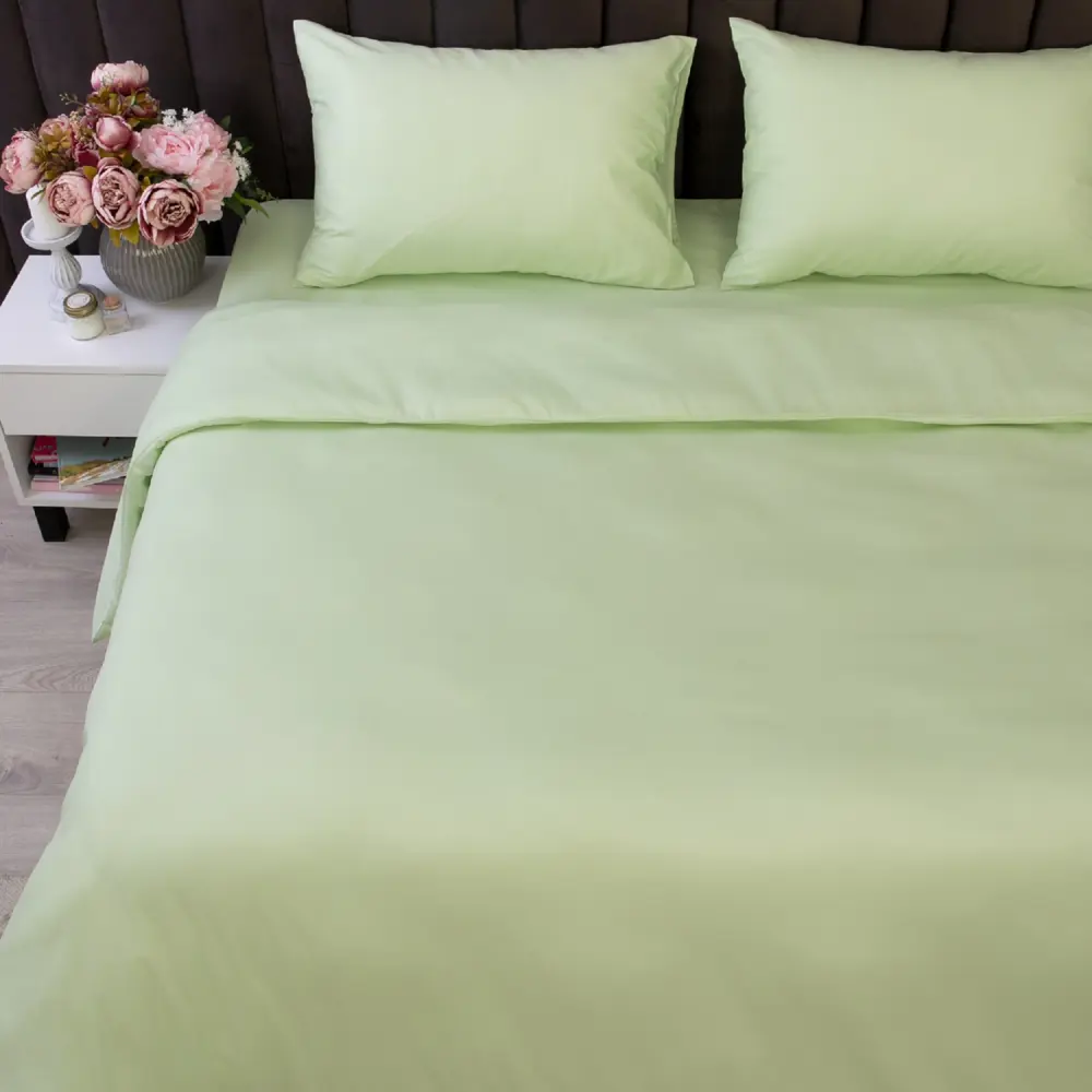 Фото 3 Комплект постельного белья La notta CH10122/LGLN хлопок 2-спальный простыня 220x235 пододеяльник 175x215- 1 шт наволочки 50 x 70- 2 шт цвет зеленый Фото 3 Комплект постельного белья La notta CH10122/LGLN хлопок 2-спальный простыня 220x235 пододеяльник 175x215- 1 шт наволочки 50 x 70- 2 шт цвет зеленый