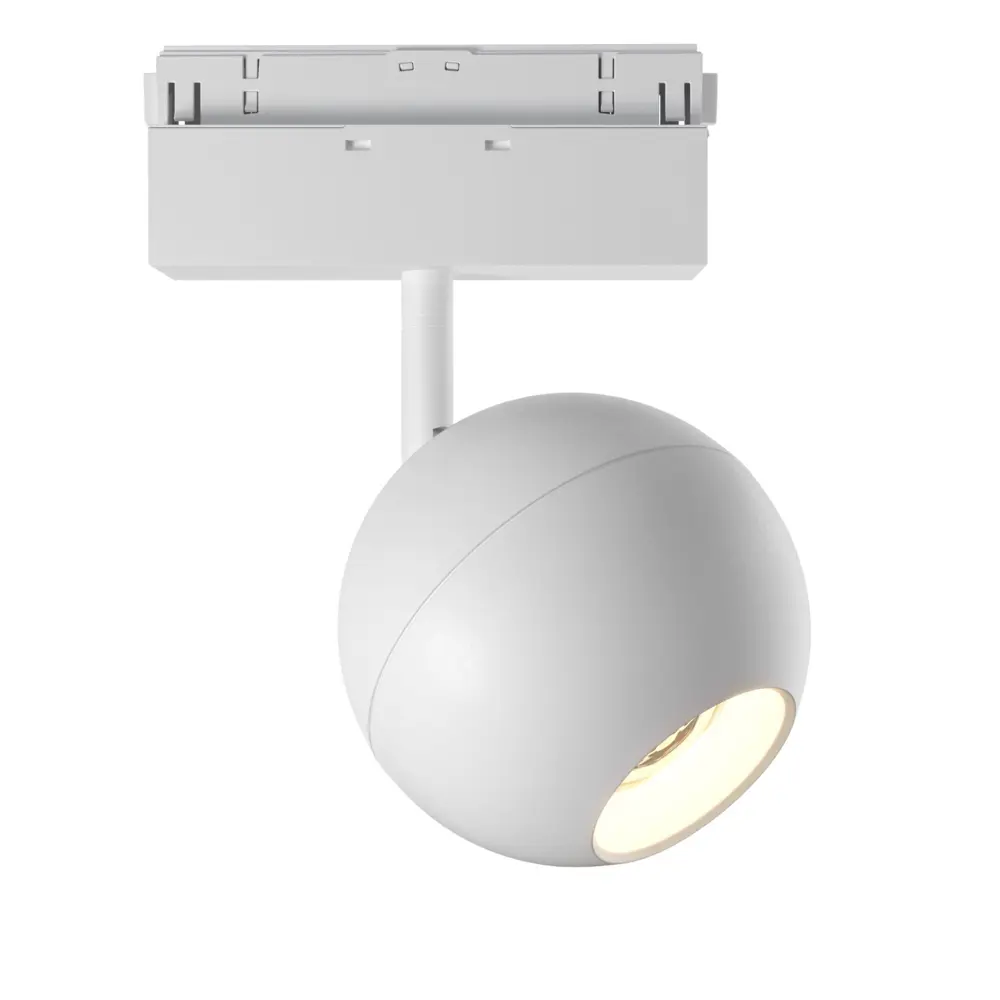 Фото Трековый светильник спот светодиодный Maytoni Tr028-2-15w4k-w 15 Вт магнитный 6 м² цвет белый Фото Трековый светильник спот светодиодный Maytoni Tr028-2-15w4k-w 15 Вт магнитный 6 м² цвет белый