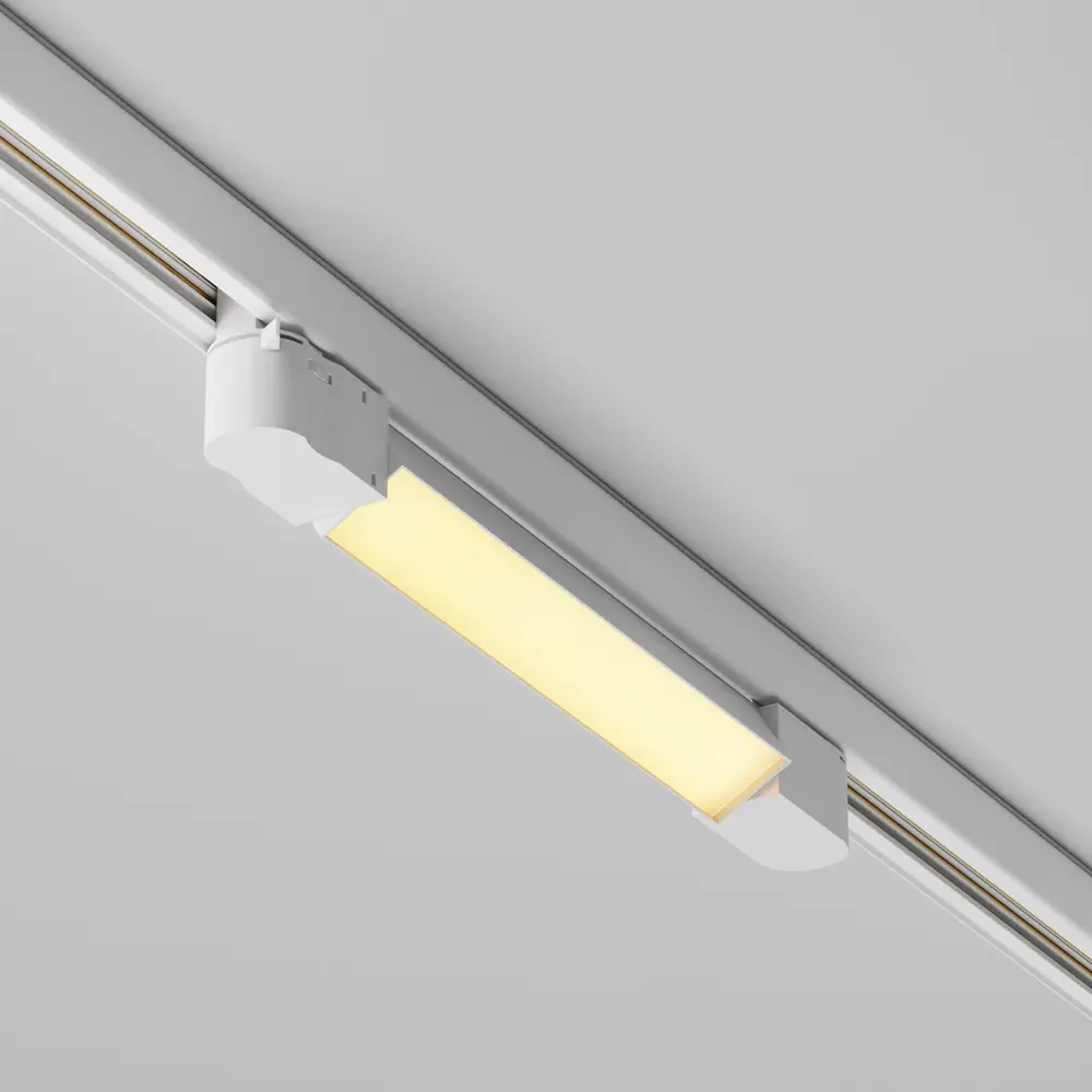 Фото 3 Трековый светильник линейный светодиодный Maytoni Tr196-3-10w2.7k-w 10 Вт трехфазный 4 м² цвет белый Фото 3 Трековый светильник линейный светодиодный Maytoni Tr196-3-10w2.7k-w 10 Вт трехфазный 4 м² цвет белый