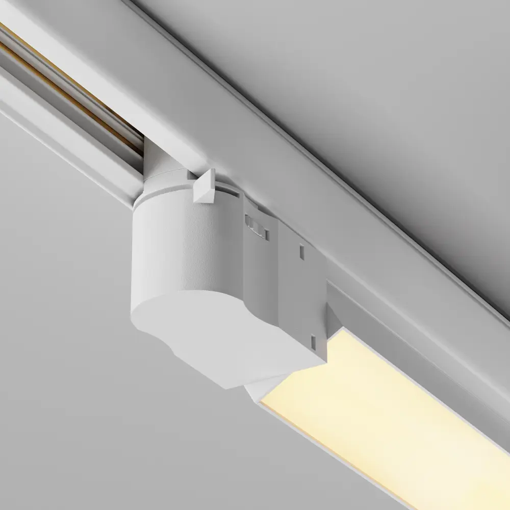 Фото 2 Трековый светильник линейный светодиодный Maytoni Tr196-3-10w2.7k-w 10 Вт трехфазный 4 м² цвет белый Фото 2 Трековый светильник линейный светодиодный Maytoni Tr196-3-10w2.7k-w 10 Вт трехфазный 4 м² цвет белый