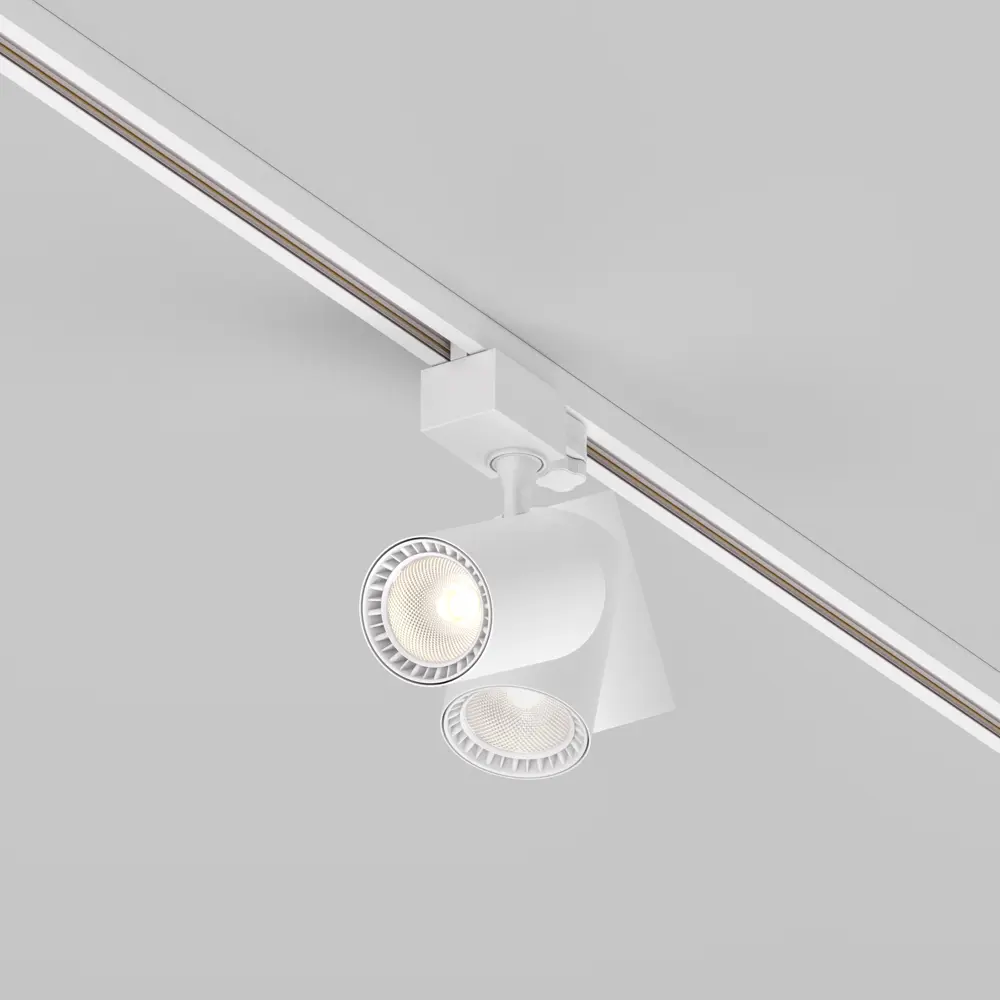 Фото 7 Трековый светильник спот светодиодный Maytoni Tr029-3-10w3k-w-w 10 Вт трехфазный 4 м² цвет белый Фото 7 Трековый светильник спот светодиодный Maytoni Tr029-3-10w3k-w-w 10 Вт трехфазный 4 м² цвет белый