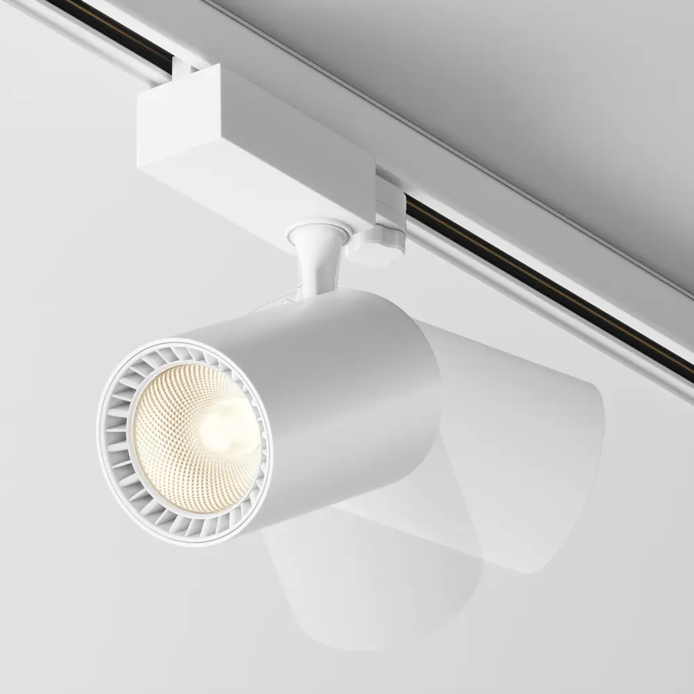 Фото 3 Трековый светильник спот светодиодный Maytoni Tr029-3-20w3k-s-w 20 Вт трехфазный 8 м² цвет белый Фото 3 Трековый светильник спот светодиодный Maytoni Tr029-3-20w3k-s-w 20 Вт трехфазный 8 м² цвет белый