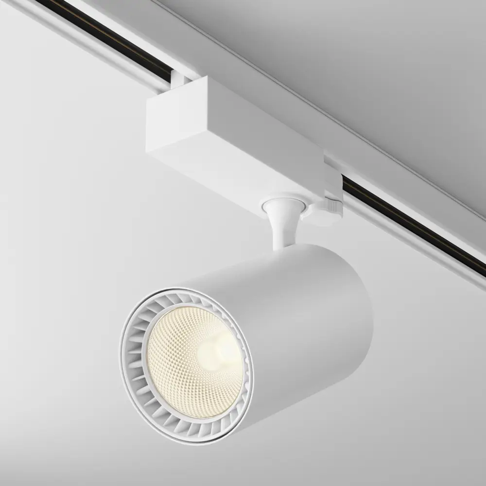 Фото 3 Трековый светильник спот светодиодный Maytoni Tr029-3-26w3k-s-w 26 Вт трехфазный 10 м² цвет белый Фото 3 Трековый светильник спот светодиодный Maytoni Tr029-3-26w3k-s-w 26 Вт трехфазный 10 м² цвет белый