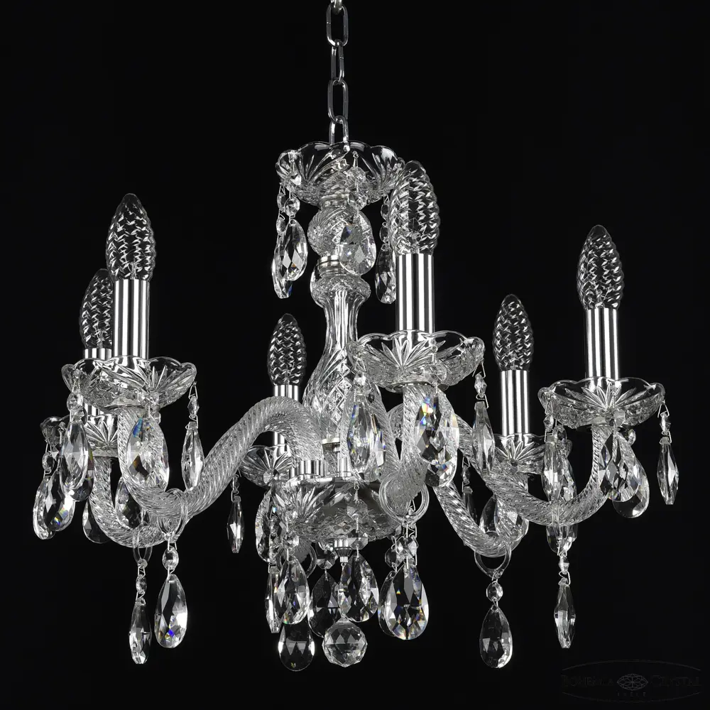 Фото 4 Люстра подвесная Bohemia ivele crystal 321452 6 ламп 12 м² цвет никель Фото 4 Люстра подвесная Bohemia ivele crystal 321452 6 ламп 12 м² цвет никель