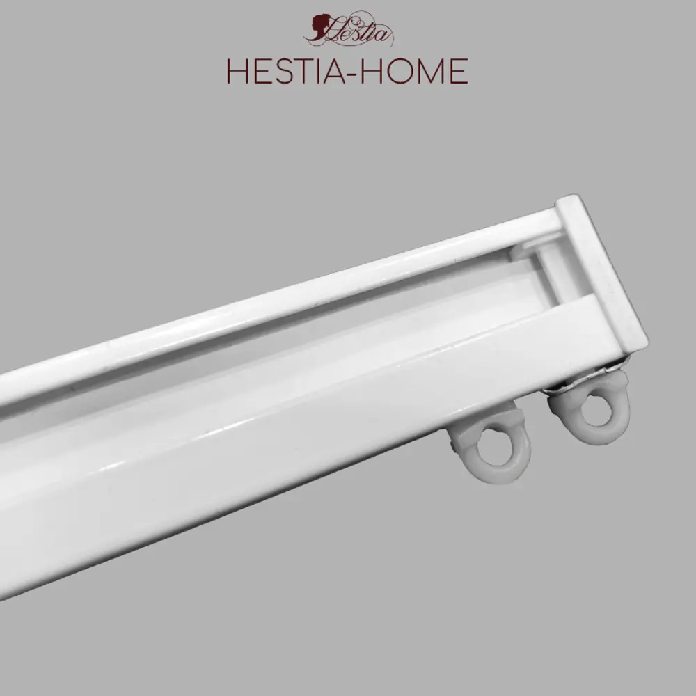 Фото 6 Шинный карниз 1 ряд Hestia 200 см алюминий Фото 6 Шинный карниз 1 ряд Hestia 200 см алюминий