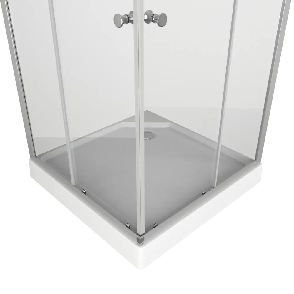 Фото 4 Душевой уголок Bauedge Stil SB0039E квадрат 80x80см хромированный профиль эффект стекла прозрачный Фото 4 Душевой уголок Bauedge Stil SB0039E квадрат 80x80см хромированный профиль эффект стекла прозрачный